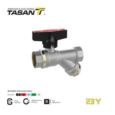 Manifold 2 Van bi bằng đồng có bộ lọc 16 Bar 232Psi Nữ X Nữ 23Y