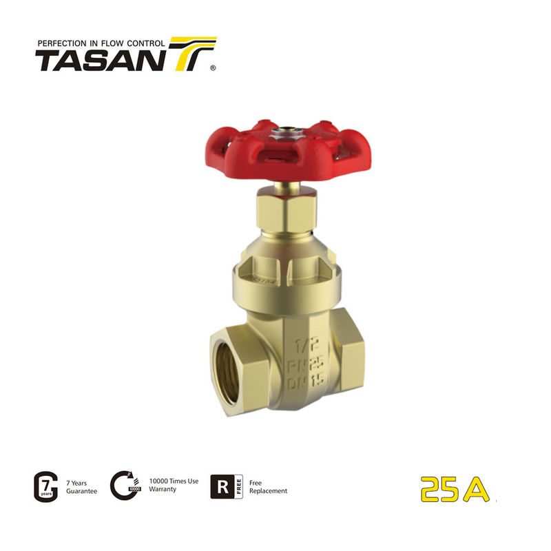 Nữ X Nữ 1/2 Inch-4 Inch Van cổng bằng đồng thau Van cổng PN25 25A