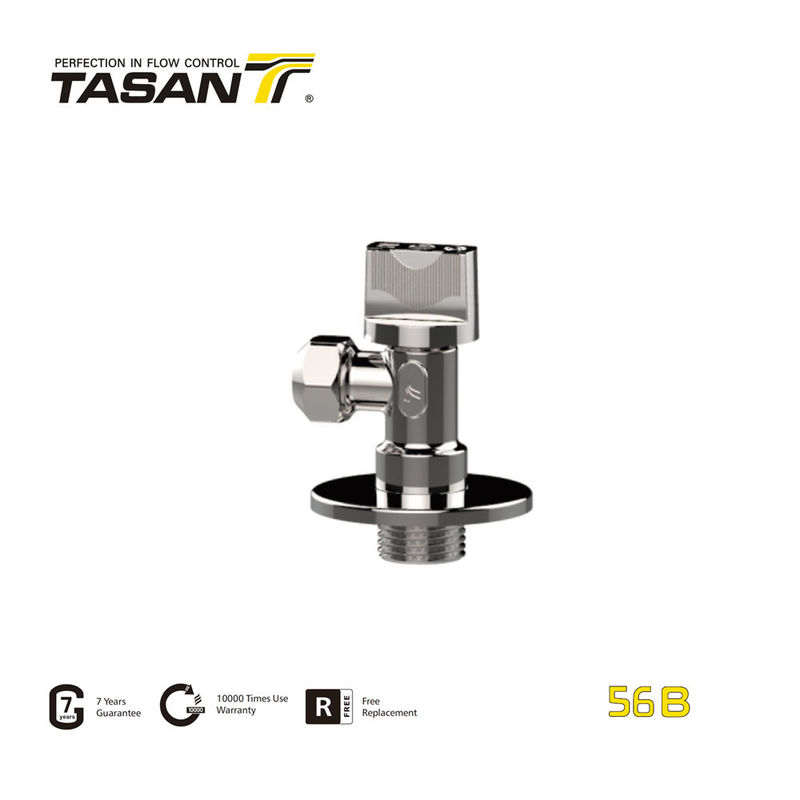 1/2'' X 3/8''-10mm Van góc bằng đồng thau thủ công 145 Psi cho nhà máy nước 56B