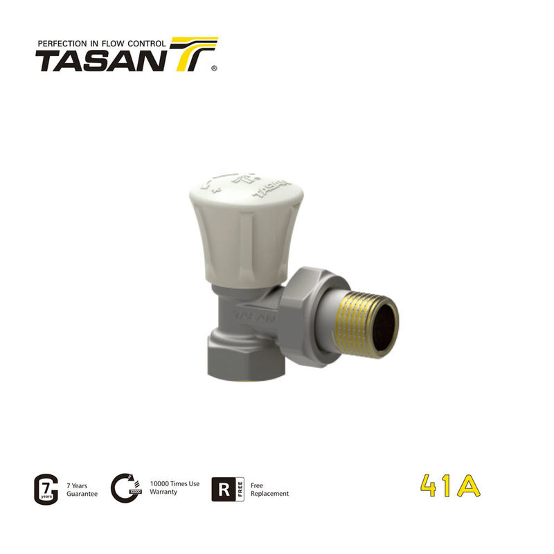 Van tản nhiệt bằng đồng góc bằng tay 3/8 inch 10 Bar cho hệ thống ống nước 41A