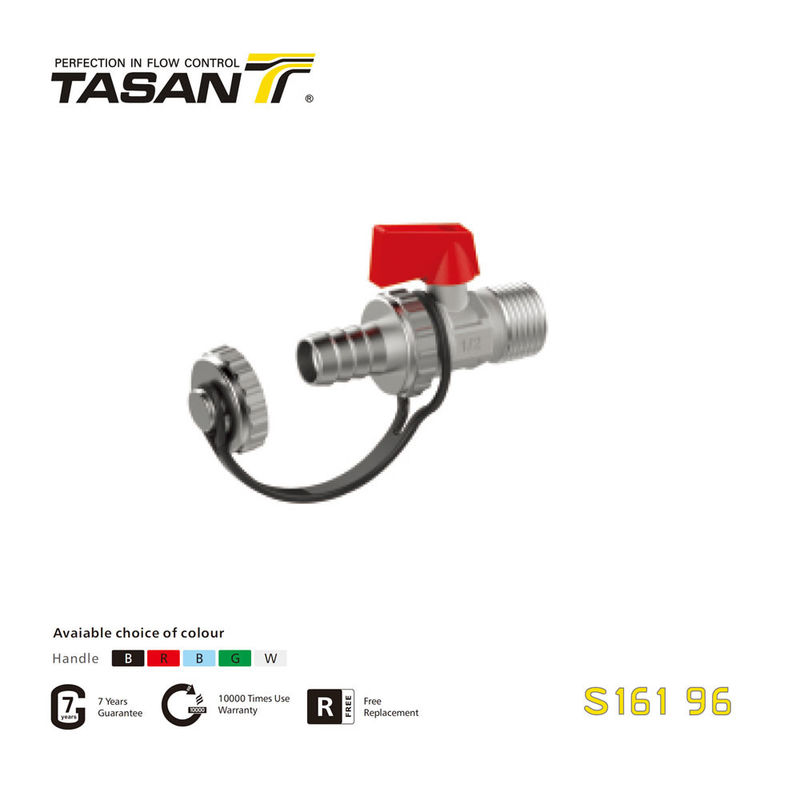 S161 96 Van nồi hơi bằng đồng thau ISO 228 Chủ đề 232 Psi với tay cầm bằng nhôm L