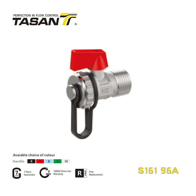 S161 96A Van bi nồi hơi bằng đồng thau Nam ISO 228 Chủ đề 16 Bar, 3/8''~1/2''