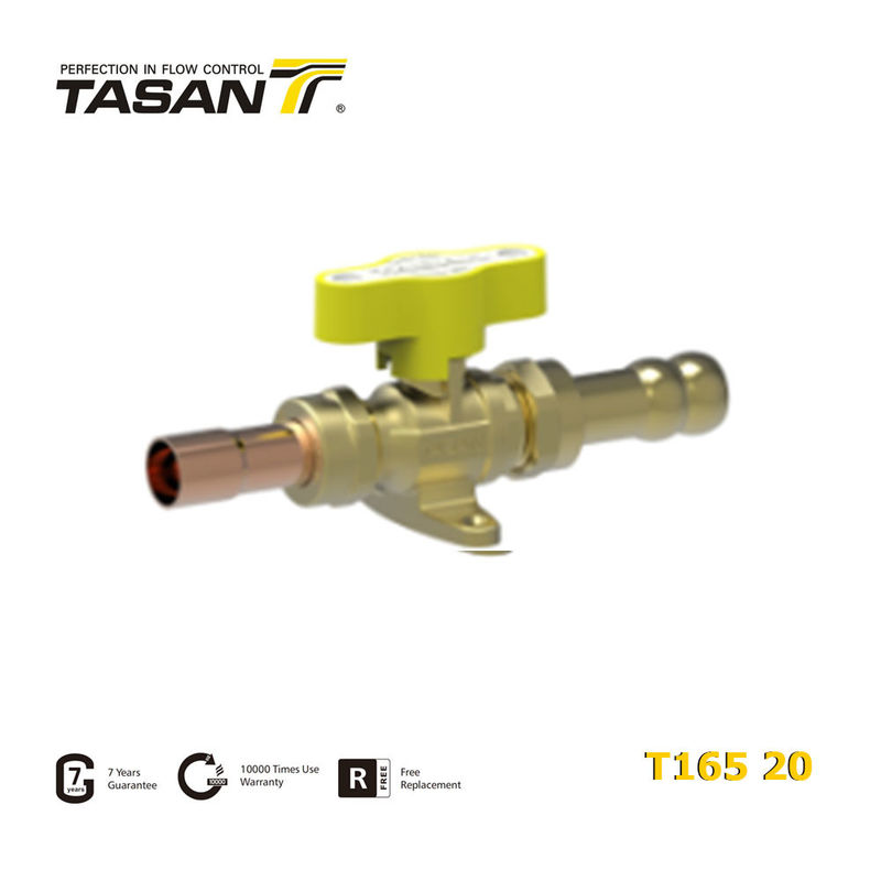 TASAN 1/2"X14mm / 16mm Ống dẫn khí Van bi Van khí bằng tay T165 20