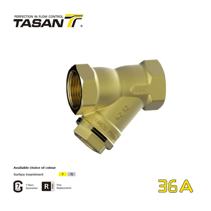 ISO9001 3 / 8inch ~ 4 inch Van kiểm tra bằng đồng thau Bộ lọc bằng đồng thau Y ANSI 1.6Mpa 36A